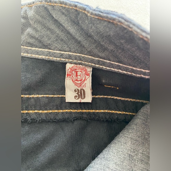 Navy Brushed Jean Boot Cut Sz 30 Division E Mens - Picture 6 of 10